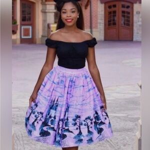 Pinup Couture Pink Castle Skirt - Size Medium - EUC